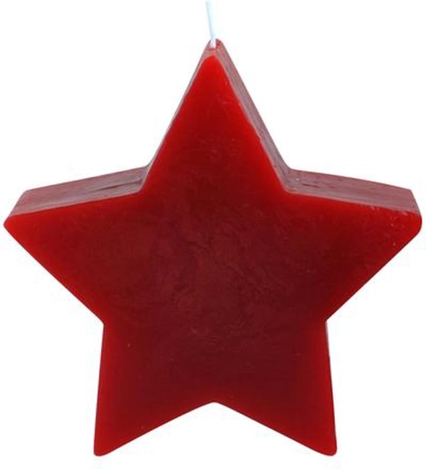 Vánoční svíčka hvězda červená 375 g