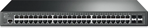 JetStream spravovatelný přepínač 48× gigabit + 4× SFP