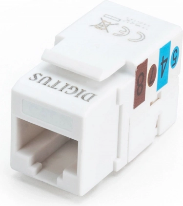 Keystone modul RJ45 CAT6 UTP s LSA zářezem, bílý