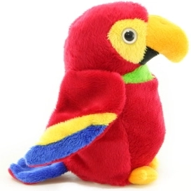 Plyšový papoušek 15 cm