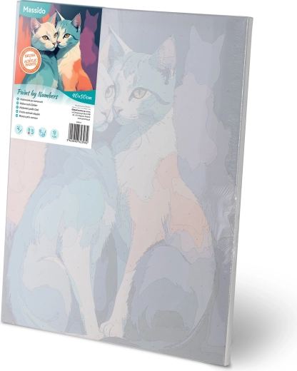 Předtištěné plátno s číslovanými zónami