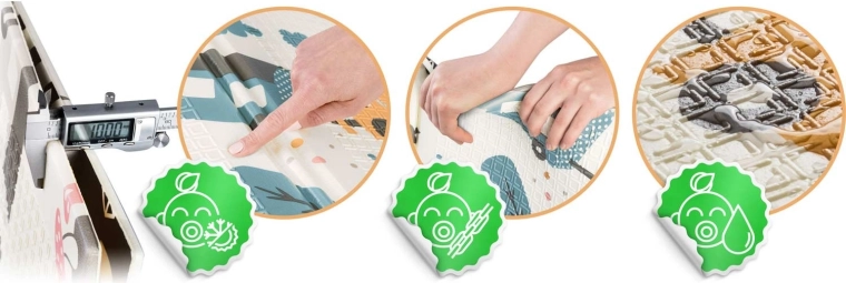 Tloušťka 1 cm pro měkké dopady a jisté krůčky