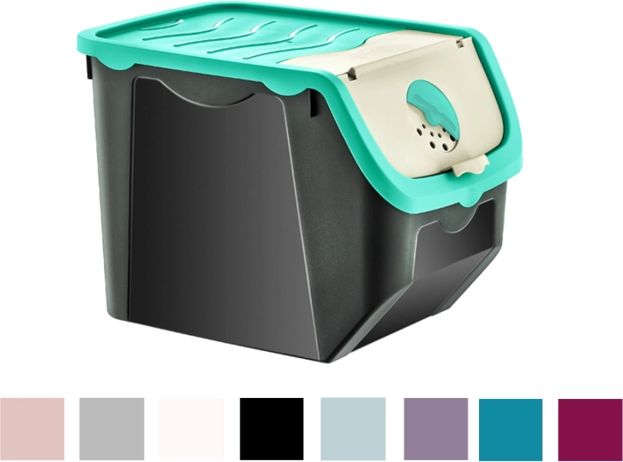 Plastový úložný box na zeleninu 12 l s regulovatelným větráním