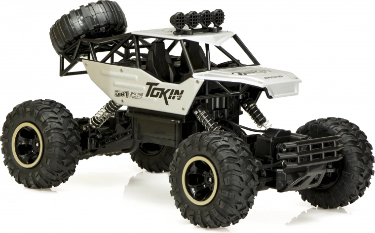 Rc rock crawler 4wd 1:12 metal – Stříbrná