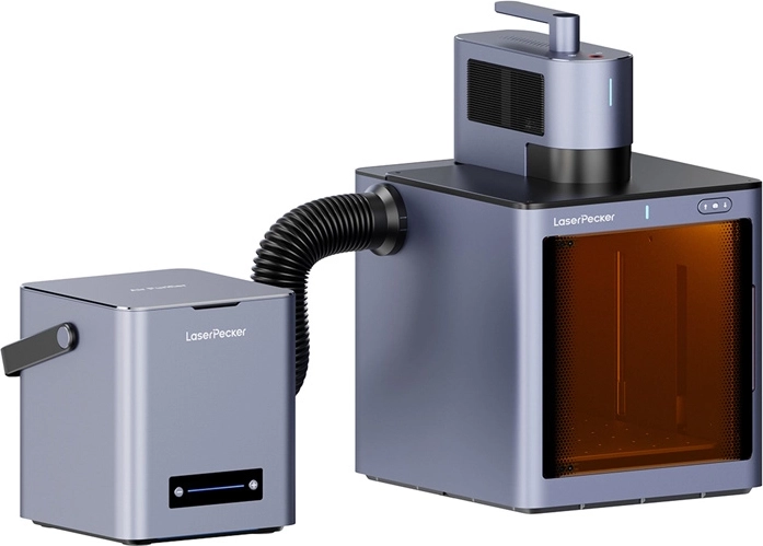 Bezpečný provoz v interiéru díky ochrannému krytu a odsávání