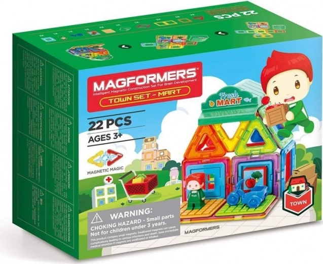 Magnetická stavebnice Magformers Městečko Tržiště 22 dílků