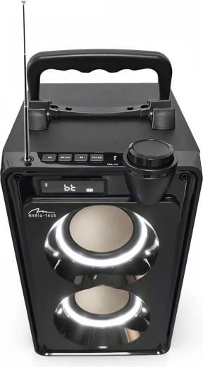 Hudba z USB/microSD i FM rádio s teleskopickou anténou