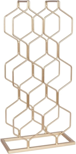 Stabilní kovová konstrukce se zlatou povrchovou úpravou