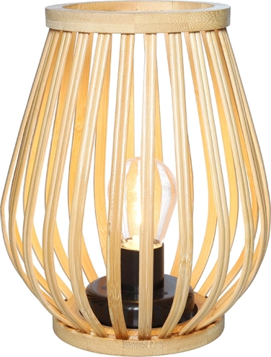 Solight bambusová LED lucerna teplá bílá 20 cm - 1 kus
