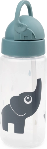 Done by Deer láhev s brčkem Elphee modrá 350 ml