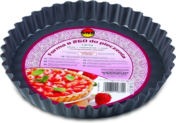 Nepřilnavá pečicí forma na tart a pizzu 26 cm šedá