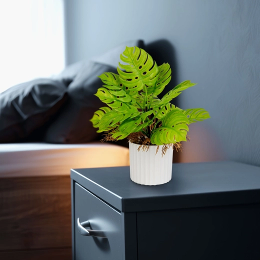 Dekorativní umělá monstera v květináči