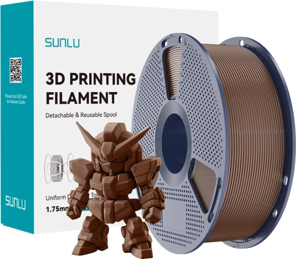 Filament Sunlu PLA+ 2.0 kávově hnědý
