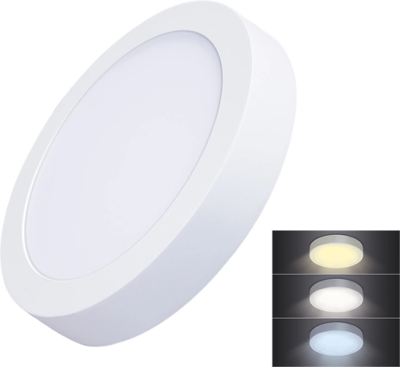 Solight LED mini panel CCT přisazený kulatý 18 W