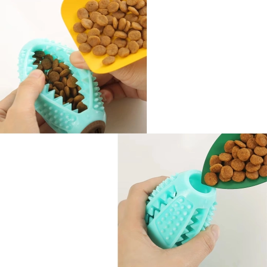 Dávkovač pamlsků pro motivaci a pomalejší krmení