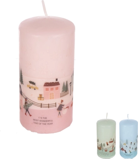 Vánoční svíčka 12 cm (3 varianty)