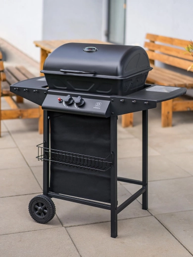 Rovnoměrné grilování pod víkem s teploměrem