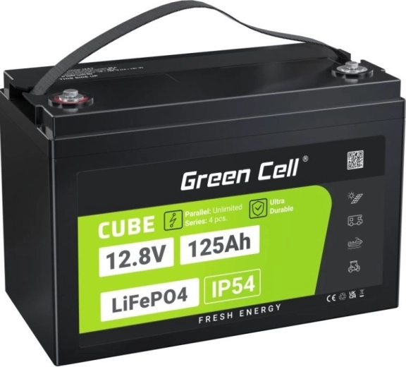 Akumulátor Green Cell CUBE LiFePO4 125 Ah 12,8 V 1600 Wh