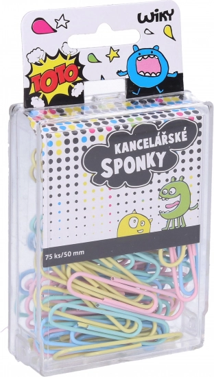 Kancelářské sponky 50 mm, 75 ks
