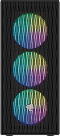 Mesh přední panel pro maximální airflow