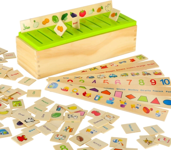 Učení tříděním: čísla, tvary, zvířata i ovoce