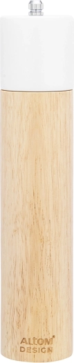 Dřevěný mlýnek na koření bílý 5,5 × 26,5 cm