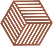 Podložka pod horké nádoby Zone Hexagon – Cihlová