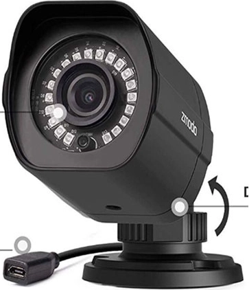 Zmodo bezpečnostní kamera 1080p s odolností IP65 pro venkovní i vnitřní použití