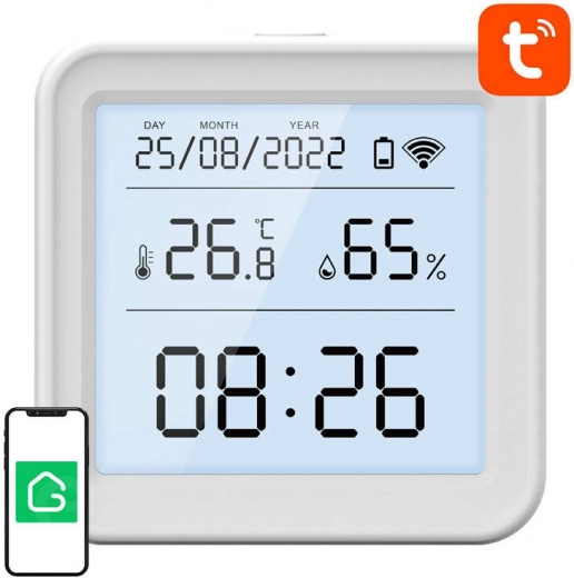 Chytrý senzor teploty a vlhkosti Wi‑Fi GOSUND S6 s LCD displejem