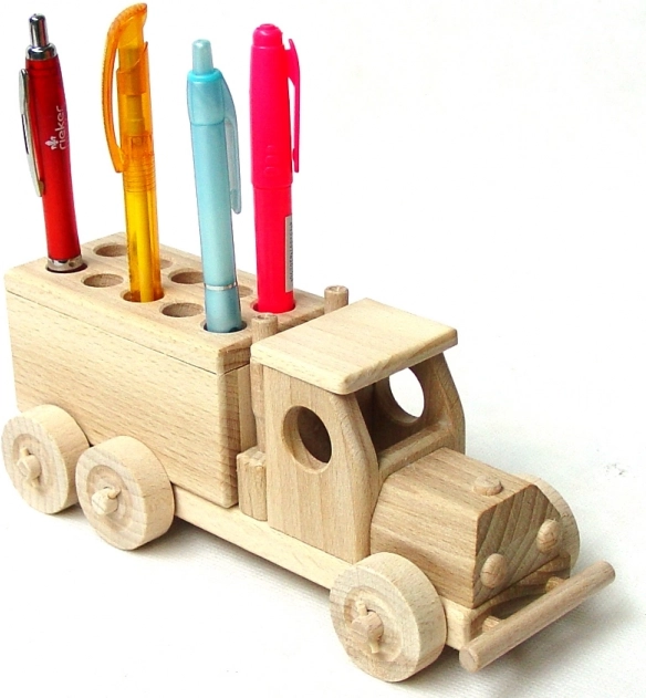 Ceeda Cavity dřevěný stojánek na tužky – náklaďák