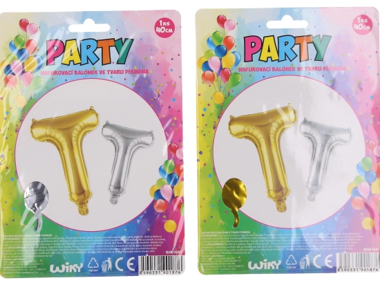 Nafukovací balónek písmeno T 40 cm