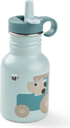 Done by Deer nerezová lahev pro děti Tiny farm modrá 350 ml