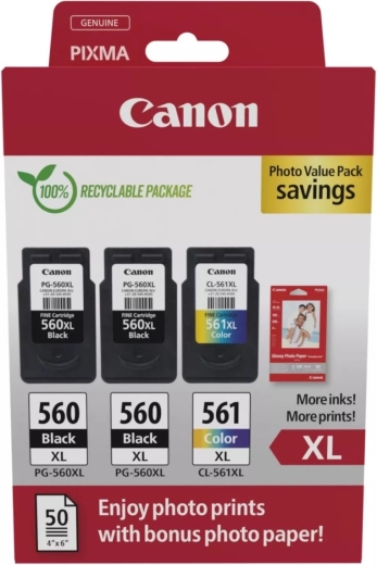 Canon PG-560XL x2 / CL-561XL Photo Value balení s fotopapírem