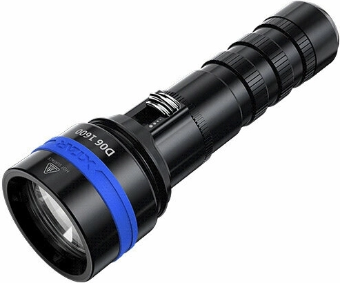 Potápěčská LED svítilna XTAR D06 1600 lm, vodotěsná do 100 m