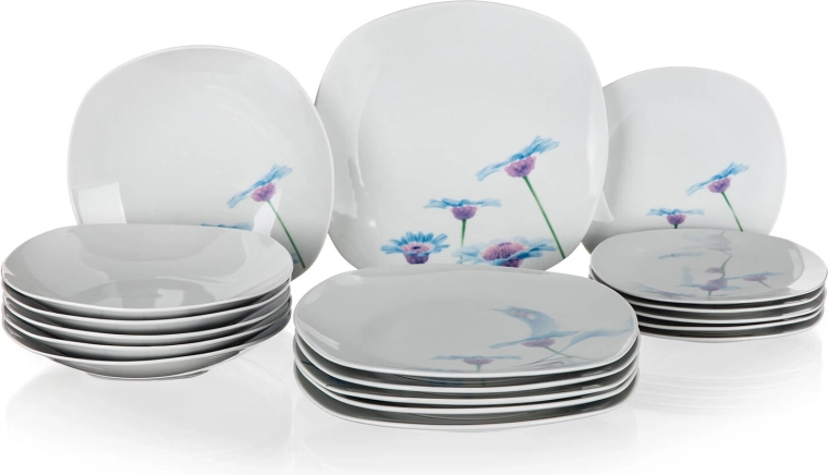 Jemný květinový dekor Blue Daisy