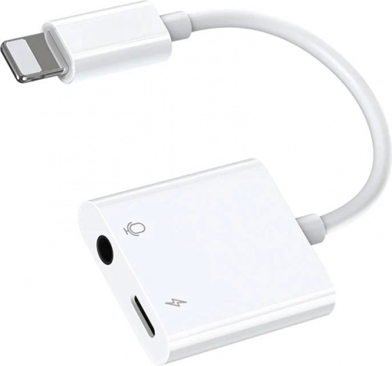 Audio adaptér Joyroom Lightning na 3,5 mm bílý
