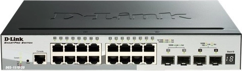 DGS-1510-20 18xGE 2x10GE 2xSFP+ přepínač