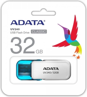 USB flash disk ADATA UV240 32 GB USB 2.0 bílý