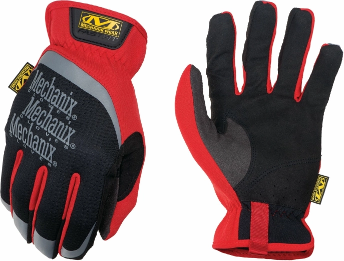 Pracovní rukavice Mechanix FastFit Red XL černo-červené