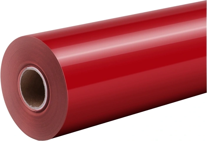 HTVRONT Pure termotransferová fólie 30,5 cm × 1,8 m červená