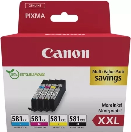 Multipack inkoustových kazet Canon CLI-581XXL BK/C/M/Y