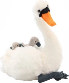 Plyšová labuť s mláďaty