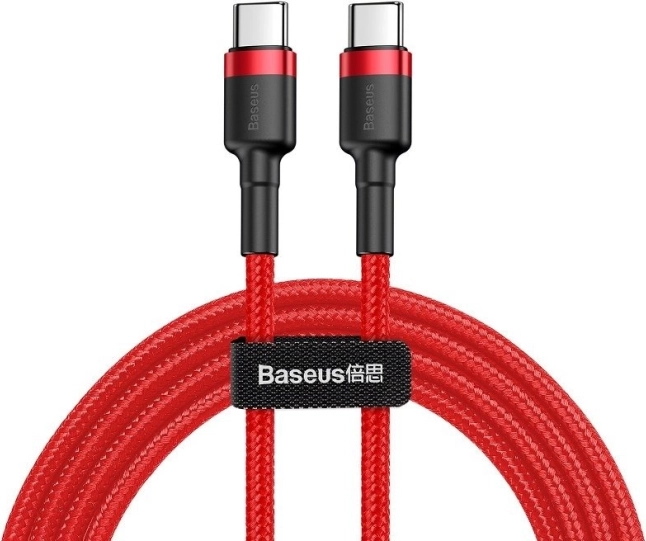 Kabel Baseus Cafule USB-C PD2.0 60W 2m Červený