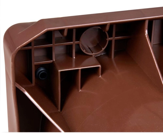 Integrovaný odkapávací rošt pro sušší obsah