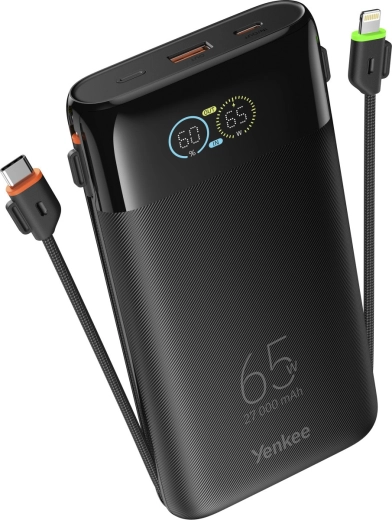 Yenkee JetGo powerbanka 27 000 mAh s integrovanými kabely
