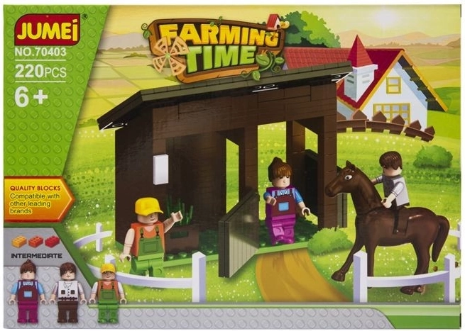 Stavebnice Jumei farma farming time 220 dílků - 1 kus