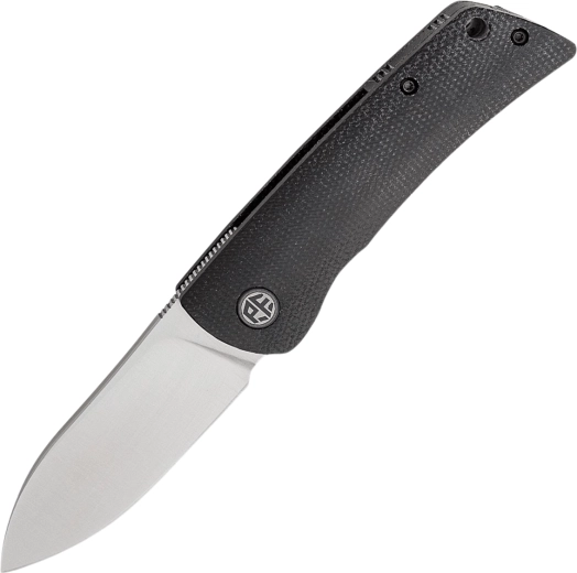 Petrified Fish Flavorist kapesní nůž Spear Point 8 cm, satin, černá Micarta
