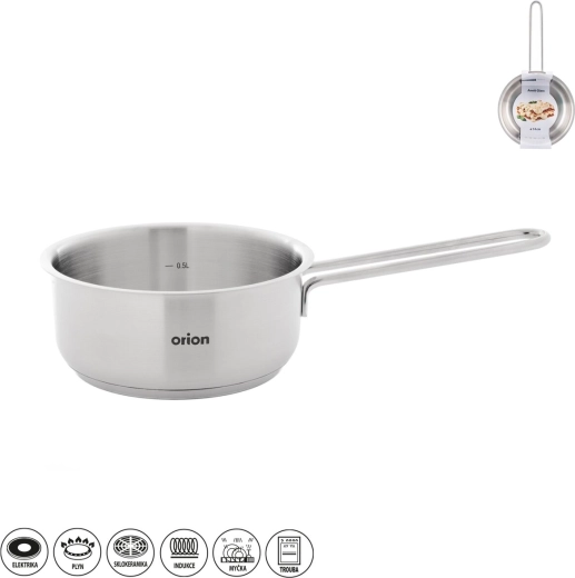 Rendlík z nerezové oceli Anett Glass 14 cm se skleněnou poklicí