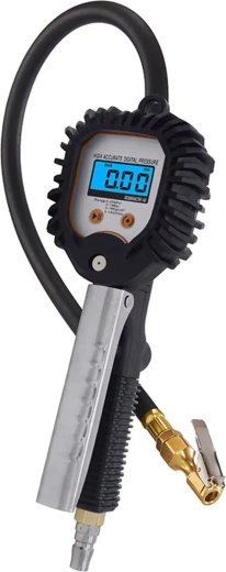 Digitální pistole na huštění pneumatik s LCD manometrem bw-001 - 1 kus