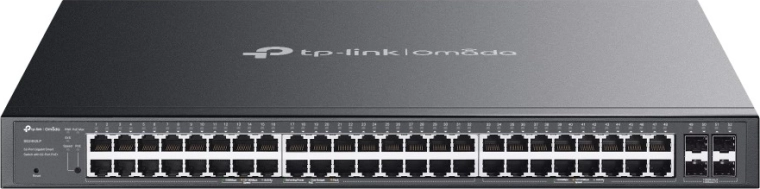 Tp-link omada gigabitový switch 48× rj45 s poe+ a 4× sfp, 230 w, bezventilátorový
